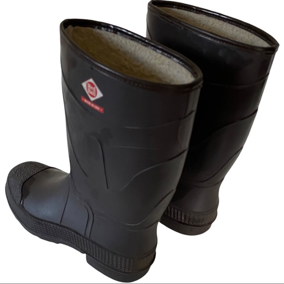 Red Ball Shoes Vtg Red Ball Usa Black Rubber Rain Boots Mens 8